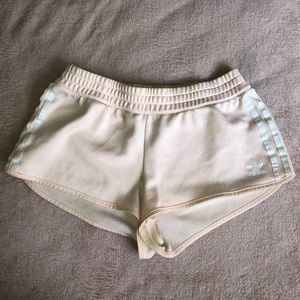 Light pink adidas shorts